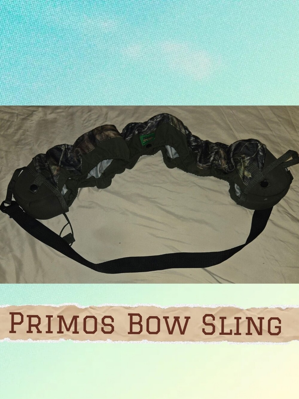 Camouflage Bow Sling - Green Camo Carry Strap